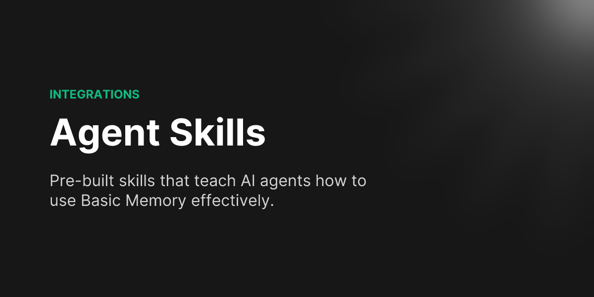 Agent Skills - Basic Memory