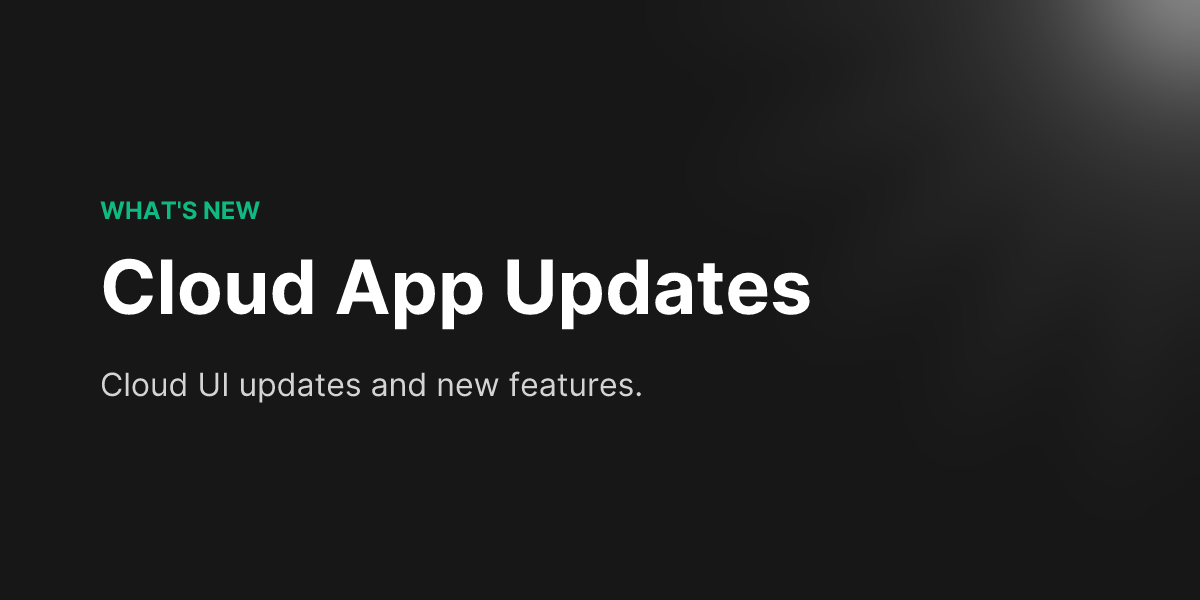 Cloud App Updates - Basic Memory