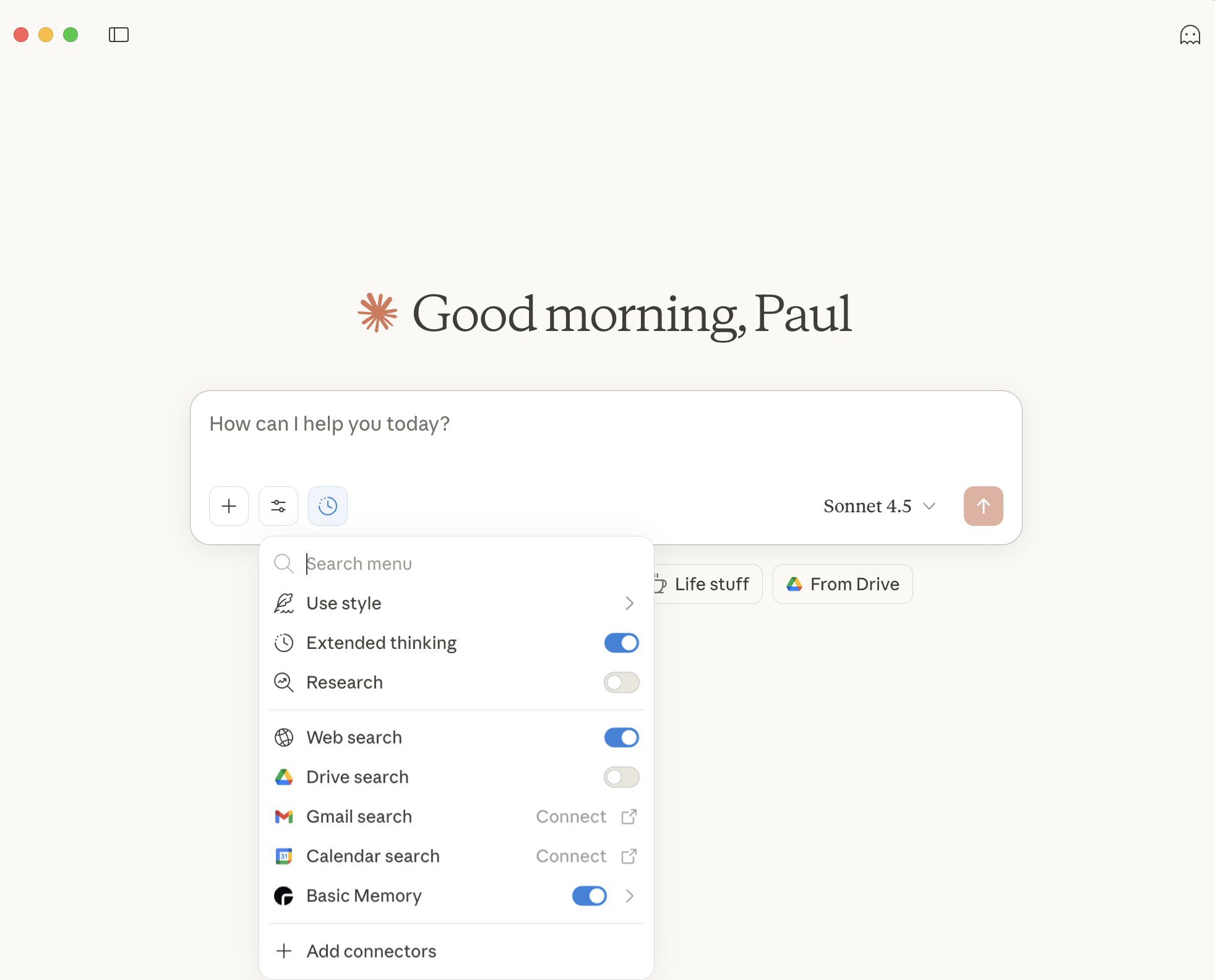 Claude Search and Tools